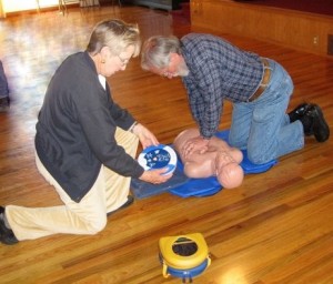 AED training at Montevalle